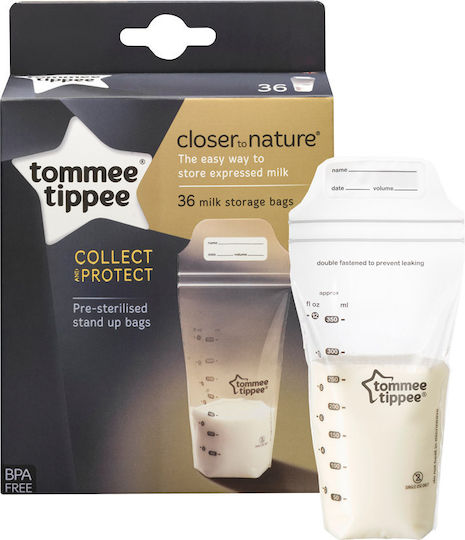 Tommee Tippee Closer To Nature Σακουλάκια Αποθήκευσης Μητρικού Γάλακτος 36τμχ