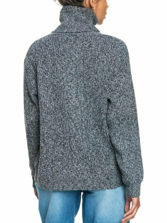 Roxy Breeze Of Water Damen Langarm Pullover Rollkragen Gray