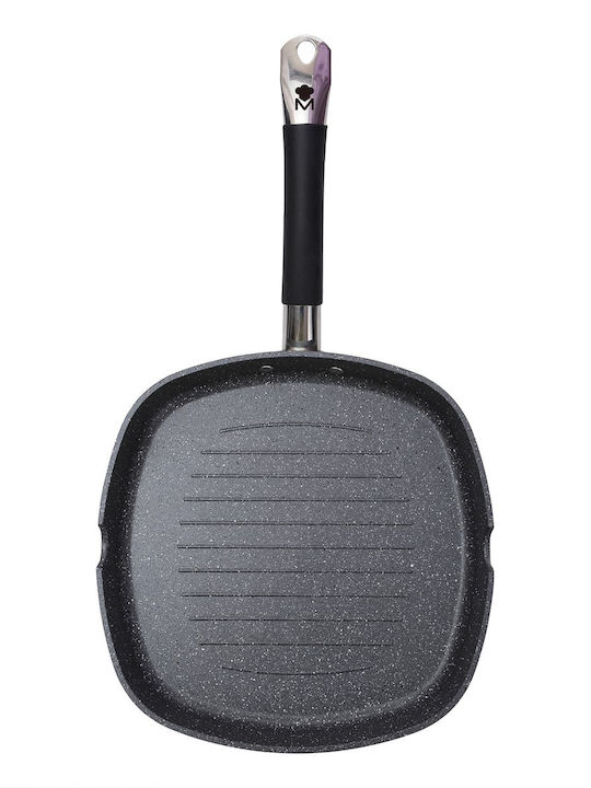 MasterPro Home Grill Pan made of Aluminum with Stone Coating 28cm