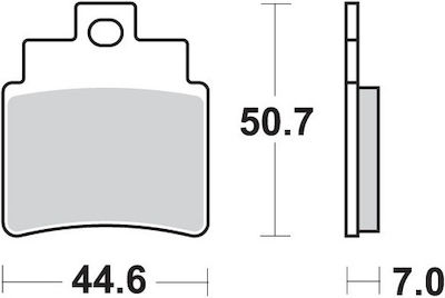 SBS Plăcuțe de frână pentru motociclete Înainte SYM Joymax 300 09'-13' / GTS 300 09'-16' / Kymco Grand Dink 250 01'-04' - Plăcuțe de frână pentru motociclete pentru Kymco Mare Dink Piaggio GTS 300 Sym GTS 300 Vespa GTS 300