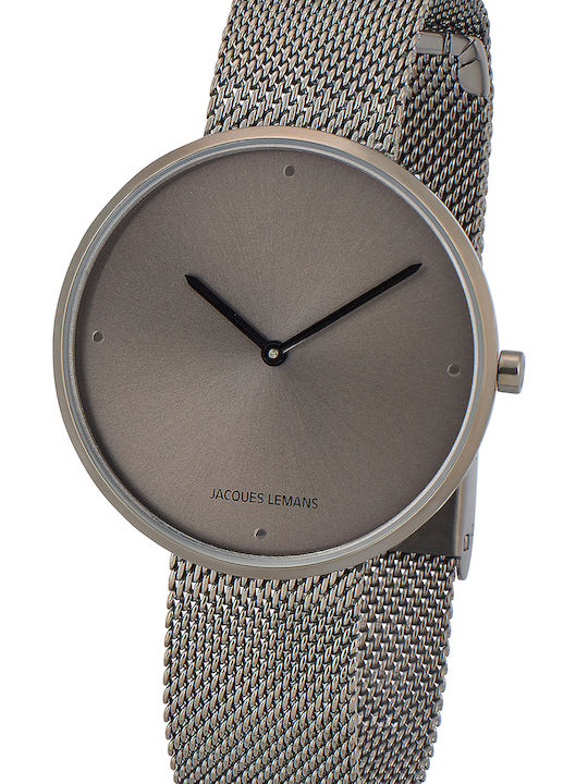 Jacques Lemans Design Collection Damen Uhr mit Gray Metallarmband