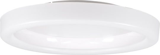 GloboStar Ariana Ceiling Mount Light 48cm White with Integrated LED and Remote Control