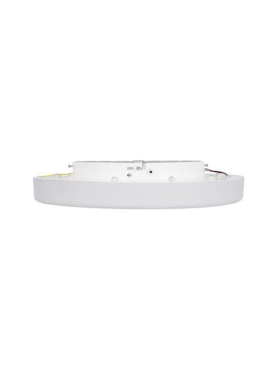 GloboStar Ariana Ceiling Mount Light 48cm White with Integrated LED and Remote Control