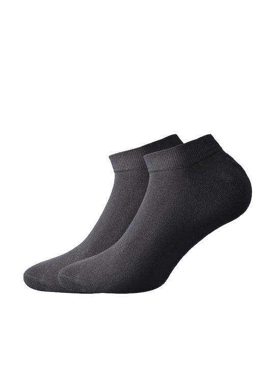 Walk Men's Solid Color Socks Black