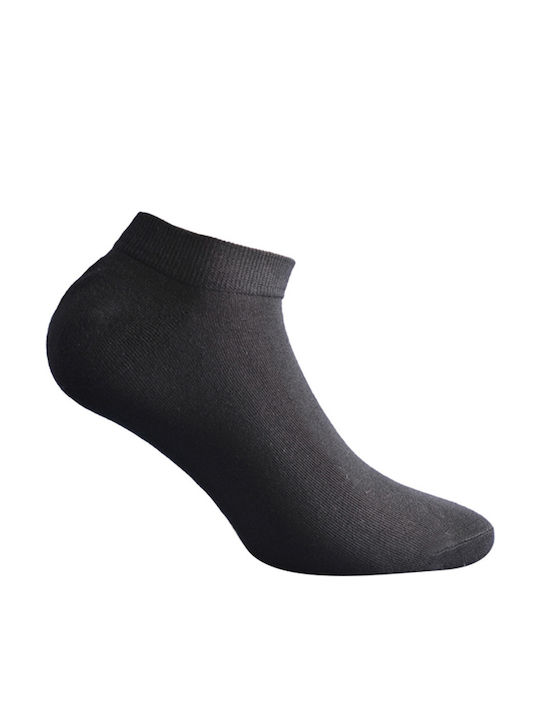 Walk Men's Solid Color Socks Black