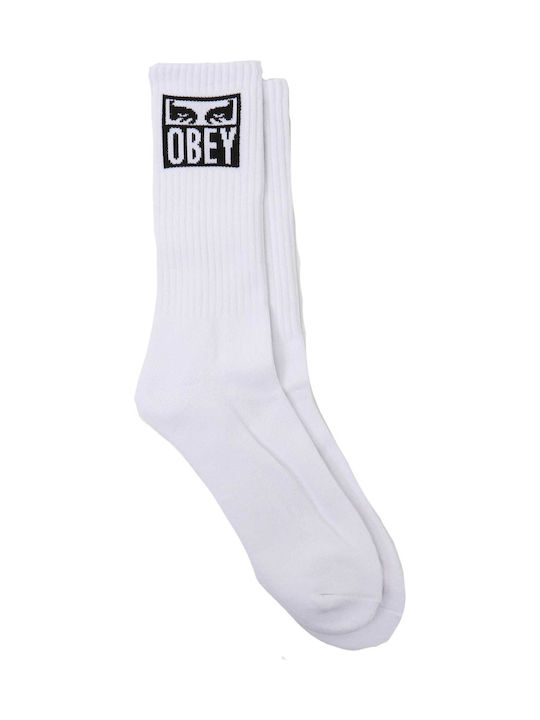 Obey Eyes Icon Ανδρικές Κάλτσες Λευκές