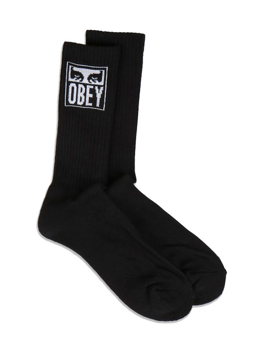 Obey Eyes Icon Ανδρικές Κάλτσες Μαύρες