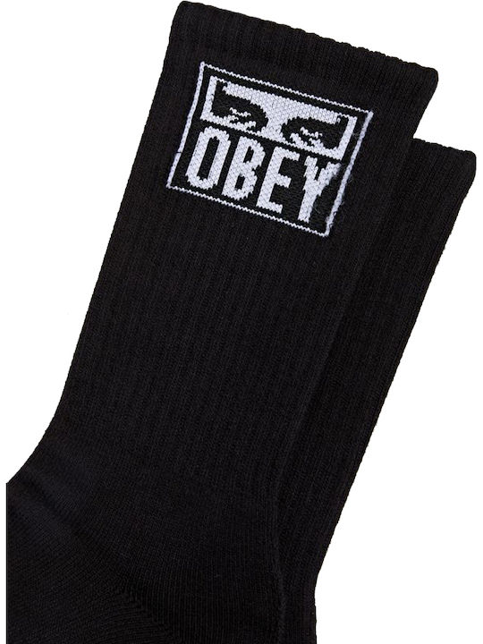 Obey Eyes Icon Ανδρικές Κάλτσες Μαύρες
