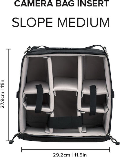 F-Stop ICU (Internal Camera Unit) - Slope Camera Bag Insert and Cube Τσάντα Χειρός Φωτογραφικής Μηχανής Medium Μαύρη