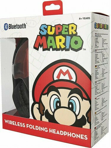OTL Super Mario Icon Fără fir / Cu fir Pentru copii Over Ear Căști cu 30 ore de Funcționare Negre