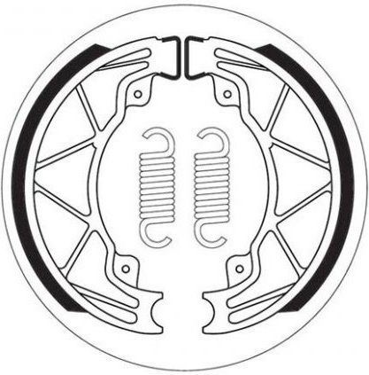 SBS Siaγónes Fréno Píso Piaggio Fly 150 05'-10' / Liberty 50 00'-10' für Gilera Läufer Piaggio Freiheit / ZIP Vespa 50
