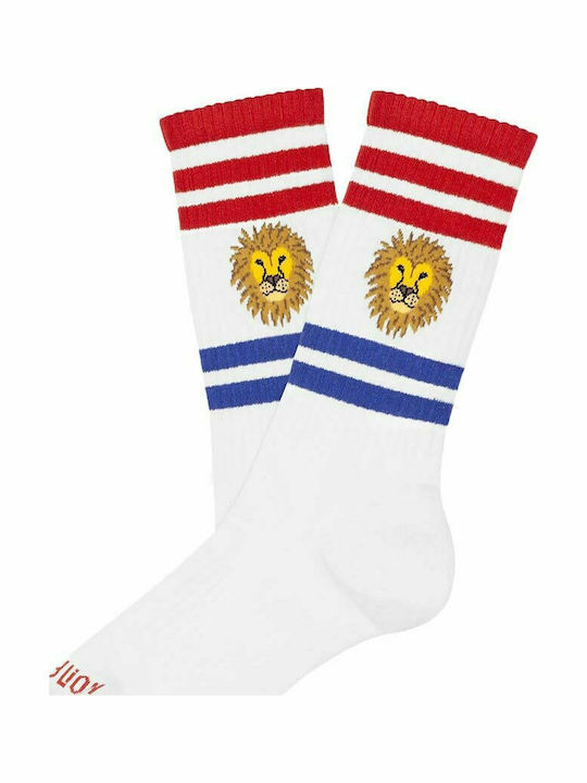 Jimmy Lion Athletic Lion Femei Șosete cu Model Albe 1Pachet