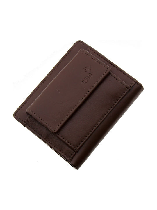 Leather Men's Wallet with RFID Coffee