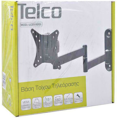 Telco LCD-11013 Βάση Τηλεόρασης Τοίχου με Βραχίονα έως 23" και 15kg