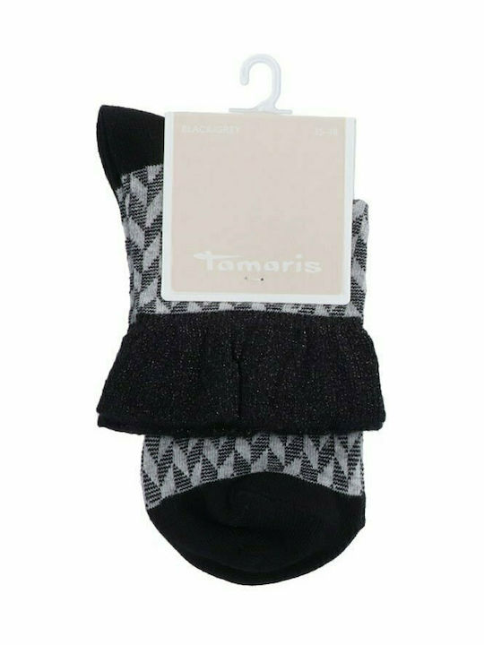 Tamaris Women's Patterned Socks Black / Grey
