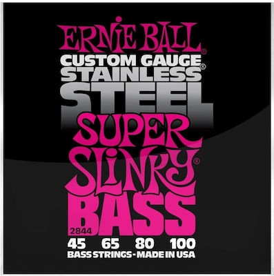 Ernie Ball Super Slinky Stainless Steel Bass 45-100