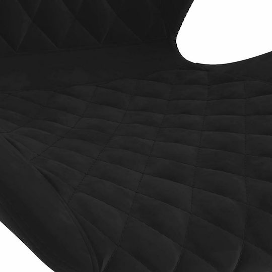 Hocker Bar mit Rückenlehne & Höhenverstellbar Black 2Stück 39x51x89-111cm