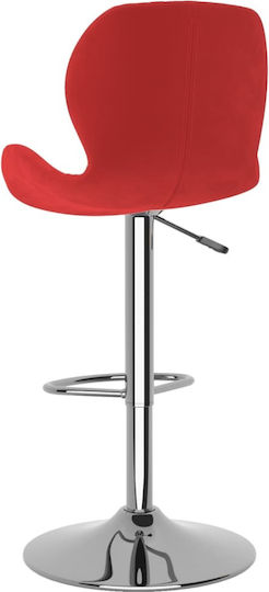 Hocker Bar mit Rückenlehne & Höhenverstellbar Bordeaux 2Stück 39x51x89-111cm