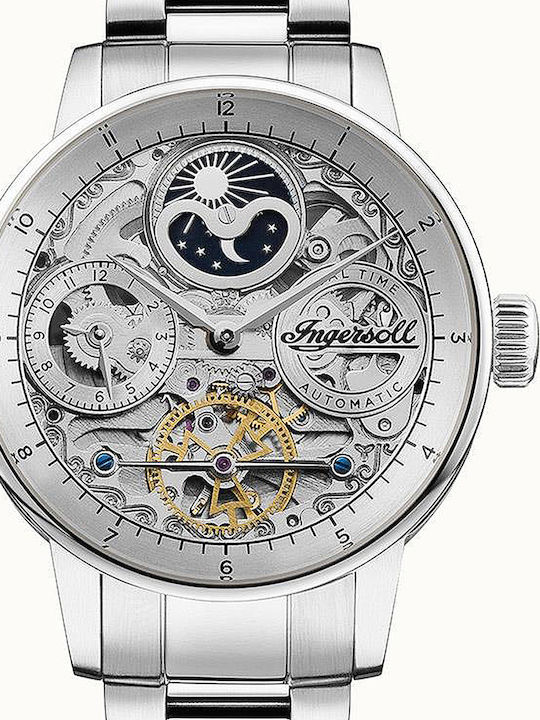 Ingersoll The Jazz Automatic Men's Watch 42mm Automatic with Silver Metal Bracelet