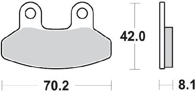 SBS Motorcycle Brake Pads Sym Joyride 125 01'-13' / Joyride 200 01'-15' / VS 125 06'-14' SBS for Sym Joyride 125 / Joyride 200 / VS 125