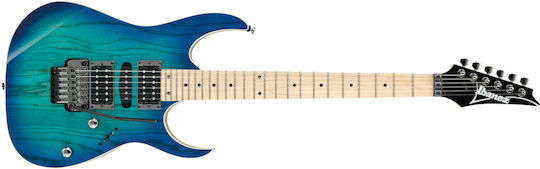 Ibanez Ηλεκτρική Κιθάρα RG370AHMZ με HSH Διάταξη Μαγνητών και Tremolo Ταστιέρα Maple σε Χρώμα Blue Moon Burst