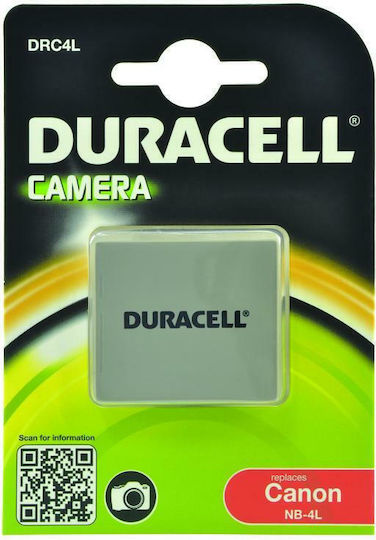 Duracell Μπαταρία Φωτογραφικής Μηχανής DRC4L Ιόντων-Λιθίου (Li-ion) 720mAh Συμβατή με Canon