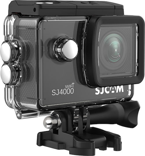 SJCAM SJ4000 Action Camera 4K Ultra HD Underwater with Case Standard with 2-inch Screen and Wi-Fi Black