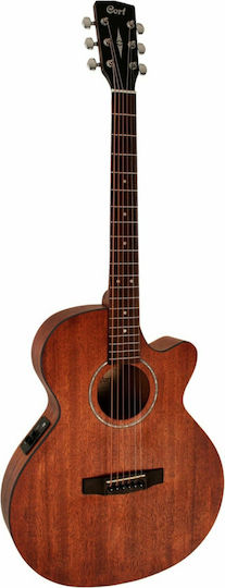 Cort Semi-Acoustic Guitar SFX-ME Slim Body Open Pore Cutaway Brown