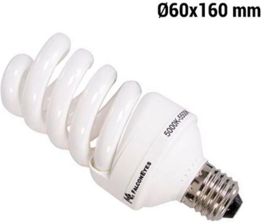 Falcon Eyes Daylight Lamp 28W E27 Ersatzlampe Tageslicht 5500K 28W mit Helligkeit LUX 420 Lux