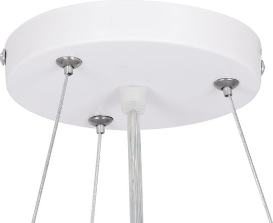 GloboStar Casper Deckenleuchte Weiß LED mit Verstellbarem Weißes Licht 45x45cm