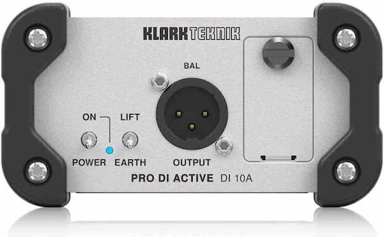 Klark Teknik DI 10A Ενεργό DI Box 1 Καναλιού με Μπαταρία και Phantom Power