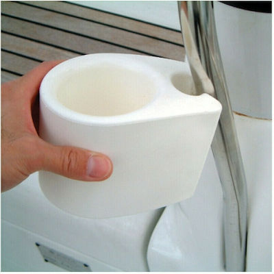 Lalizas Ocean Can Holder Boat Μiscellaneous Marine Equipment White Rail Cover White