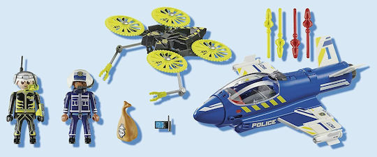 Playmobil City Action Police Jet with Drone for 5-10 years old