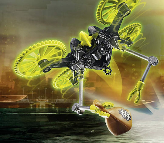 Playmobil City Action Police Jet with Drone for 5-10 years old