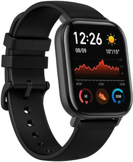 Amazfit GTS 3 Aluminium 43mm Waterproof Smartwatch with Heart Rate Monitor (Graphite Black)