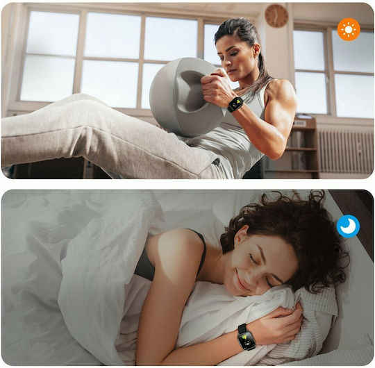 Joyroom JR-FT1 Pro 46mm Smartwatch mit Pulsmesser (Schwarz)