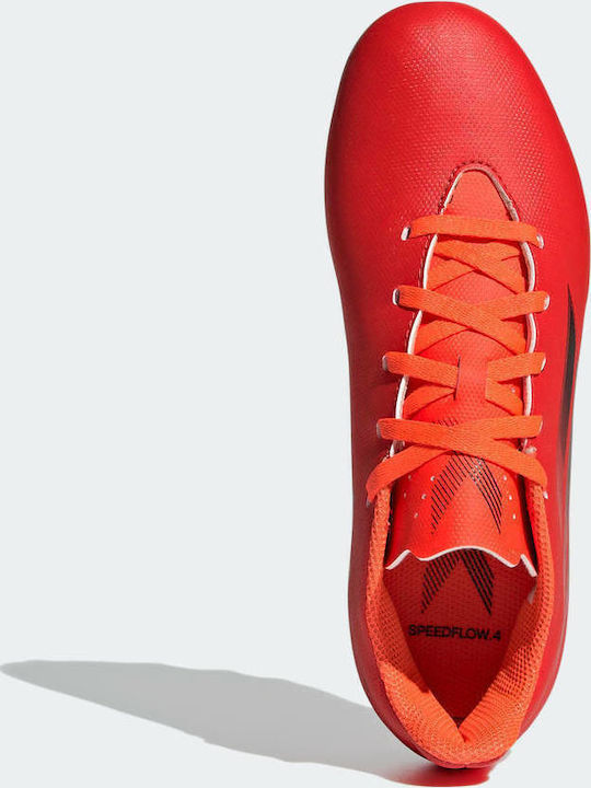 X Speedflow.4 Kids Molded Soccer Shoes Red