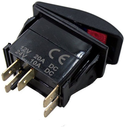 Comutator claxon auto Montaj încastrat 12V-24V Universal Negru