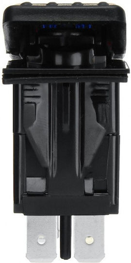 Comutator claxon auto Montaj încastrat 12V-24V Universal Negru