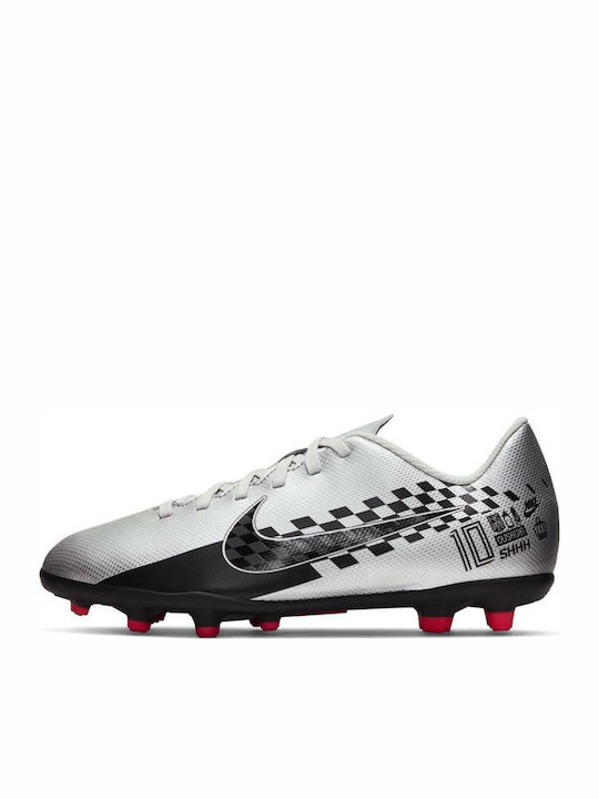 Vapor 13 Club FG/MG Παιδικά Ποδοσφαιρικά Παπούτσια με Τάπες Ασημί