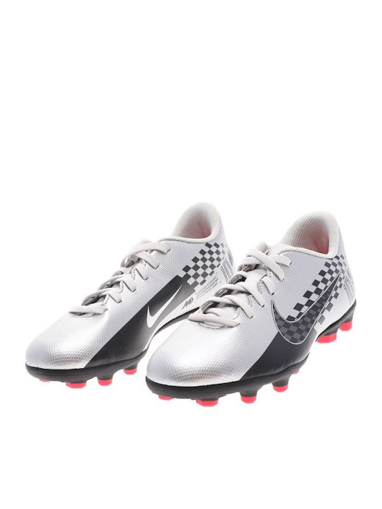 Vapor 13 Club FG/MG Παιδικά Ποδοσφαιρικά Παπούτσια με Τάπες Ασημί