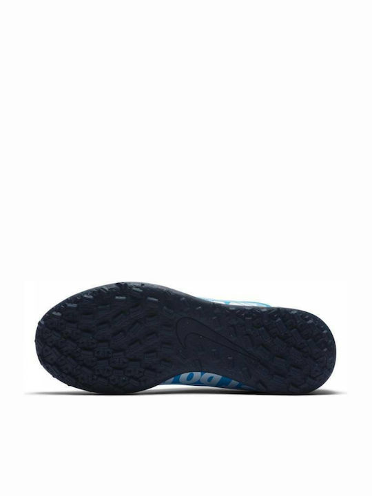 Παιδικά Ποδοσφαιρικά Παπούτσια Ψηλά Mercurial Superfly 13 Club TF με Σχάρα και Καλτσάκι Γαλάζια