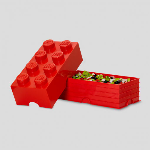 LEGO Children's Storage Box made of Plastic 8-Stud 5000463 Red 50x25x17cm 1pcs 5000463