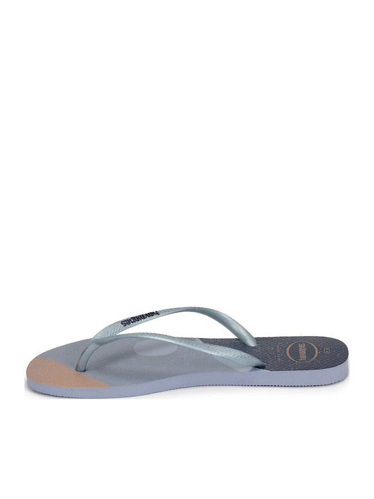Slim Palette Glow Flip Flops in Blue Colour