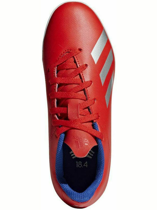 X 18.4 TF TF Kids Soccer Cleats & Shoes with Turf Red