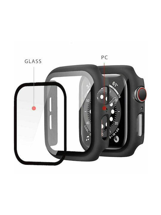 Tech-Protect Defense 360 Πλαστική Θήκη με Τζαμάκι σε Διάφανο χρώμα για το Apple Watch 41mm