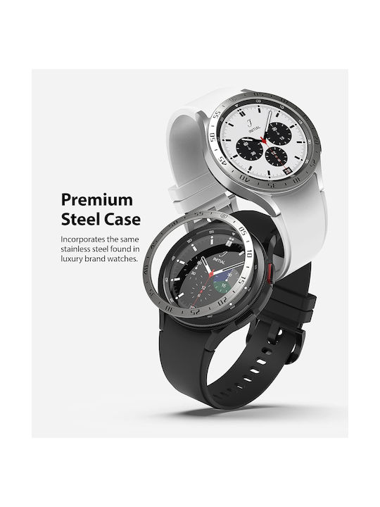 Ringke Bezel Styling σε Ασημί χρώμα για το Galaxy Watch 4 Classic 46mm