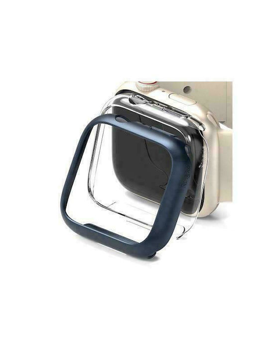 Ringke Slim 2-Pack Plastikhülle Clear & Metallic Blue für Apple Watch 41mm