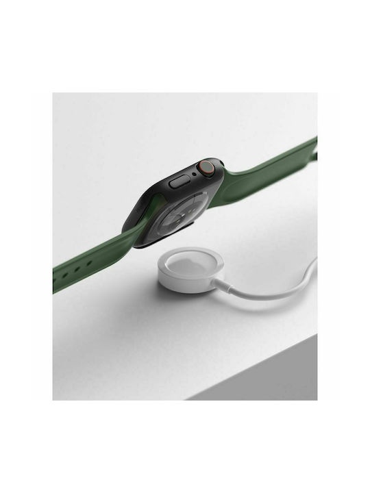 Ringke Slim 2-Pack Πλαστική Θήκη Clear & Matte Black για το Apple Watch 41mm