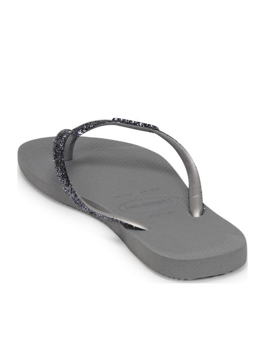 Slim Glitter II Women's Flip Flops Silver
